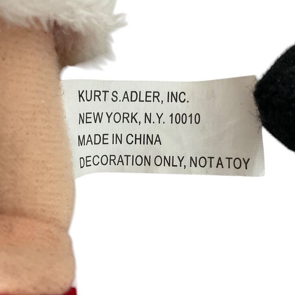 Kurt Adler “Perfect Holiday Couple” Ornament Set of 2 Vintage Plush Ornaments 7” - Picture 6 of 6